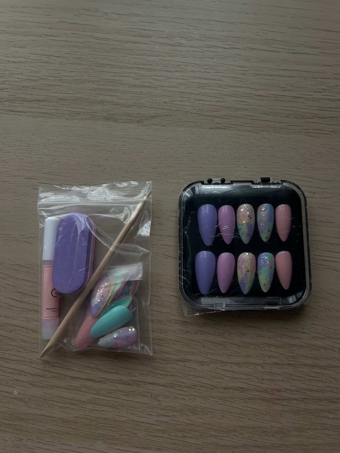 Pastel Almond Nail set