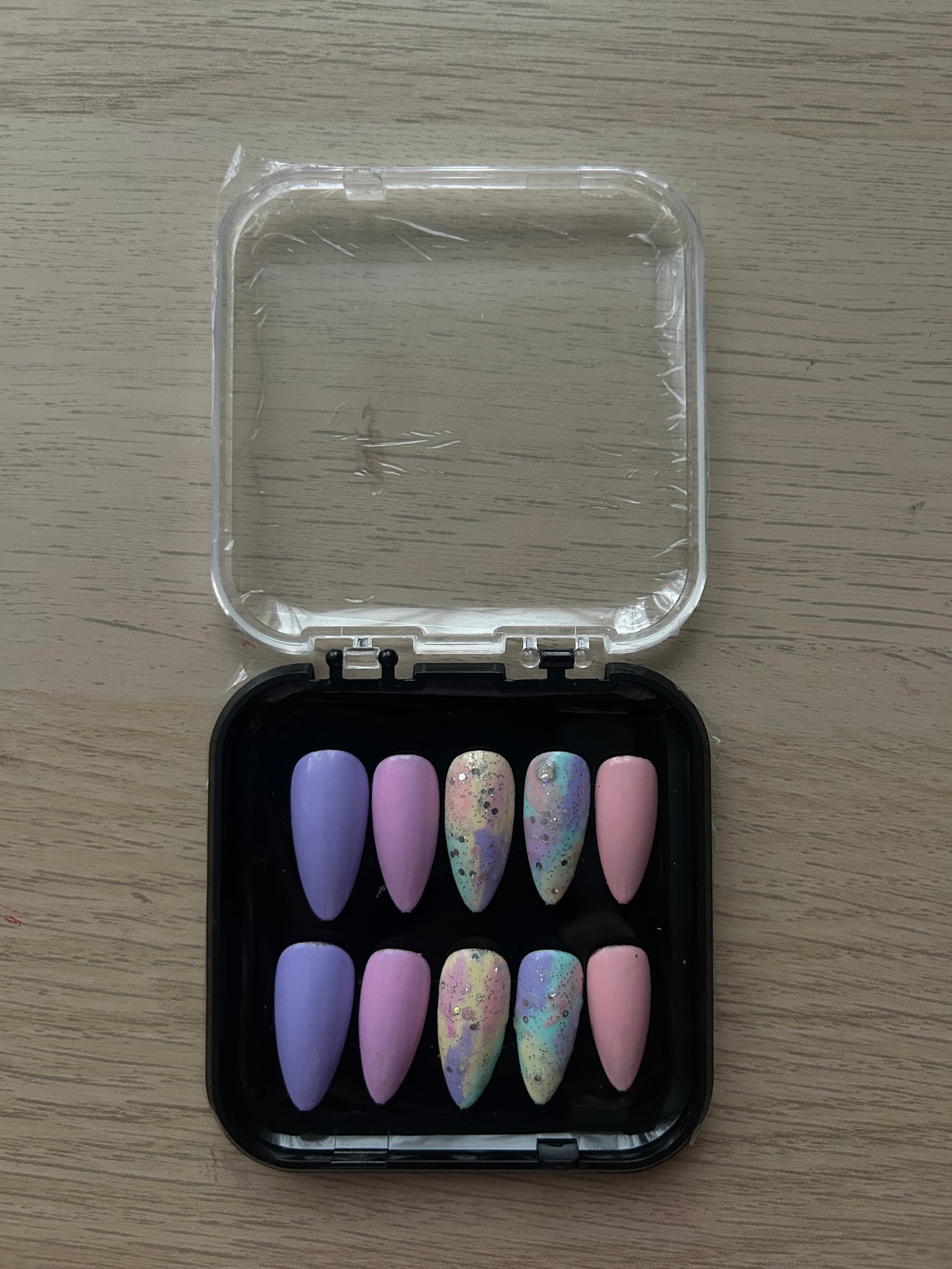 Pastel Almond Nail set