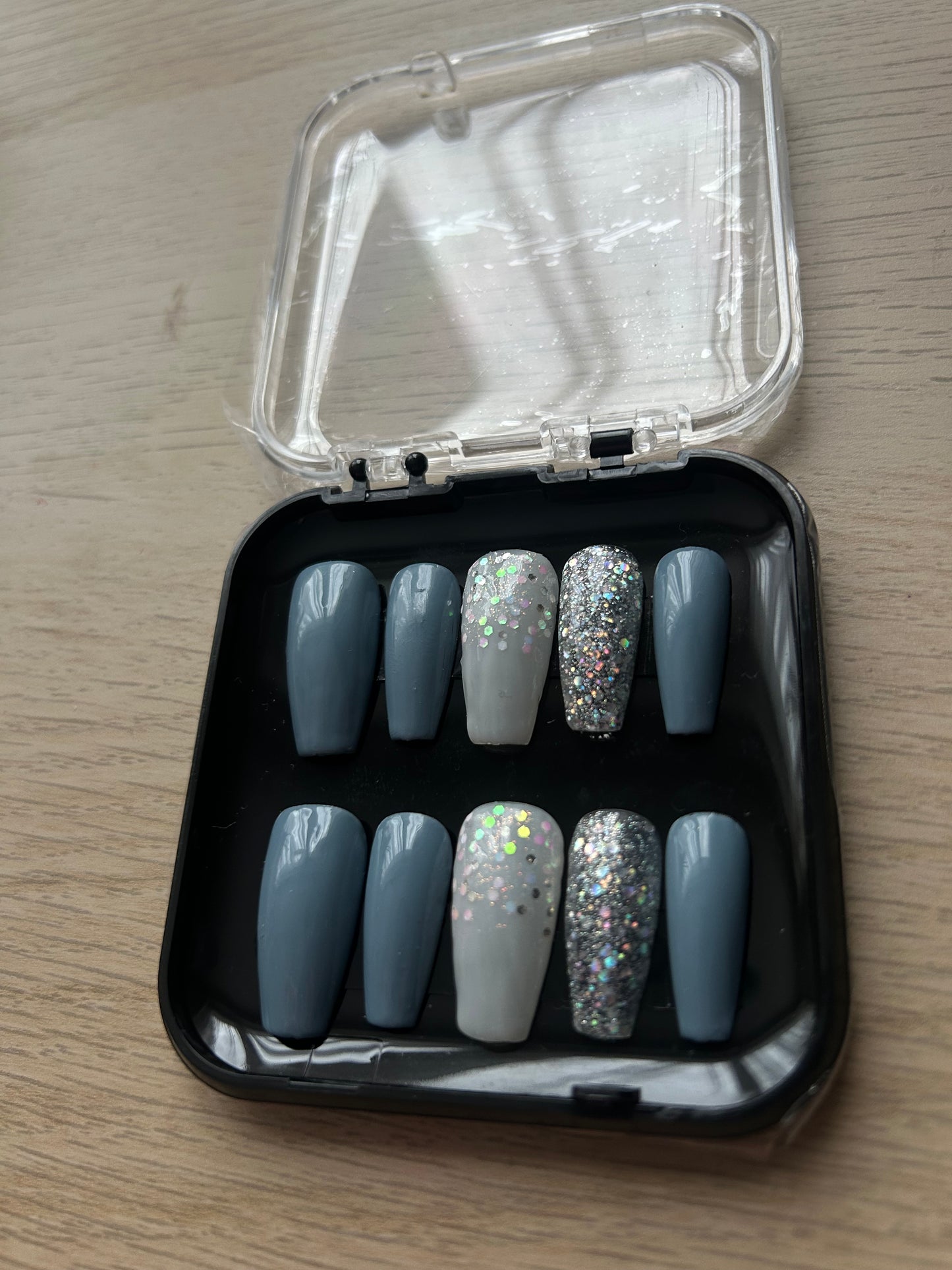 Blue Press on Nail Set