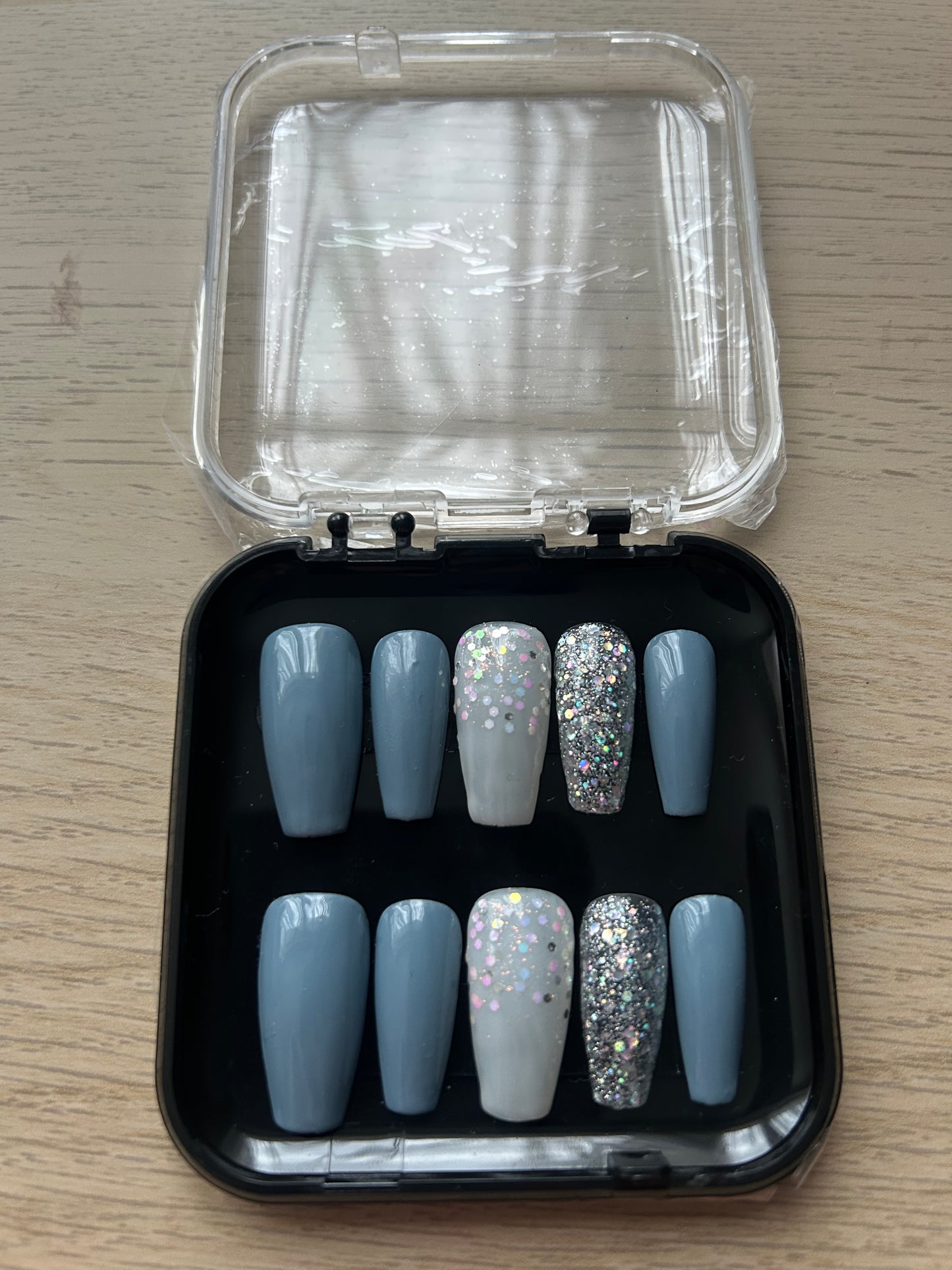 Blue Press on Nail Set